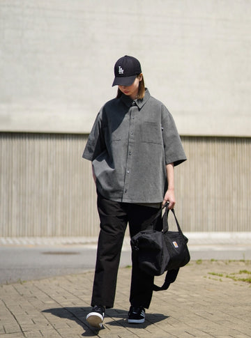 PIGMENT LOOSE FIT HALF SHIRT